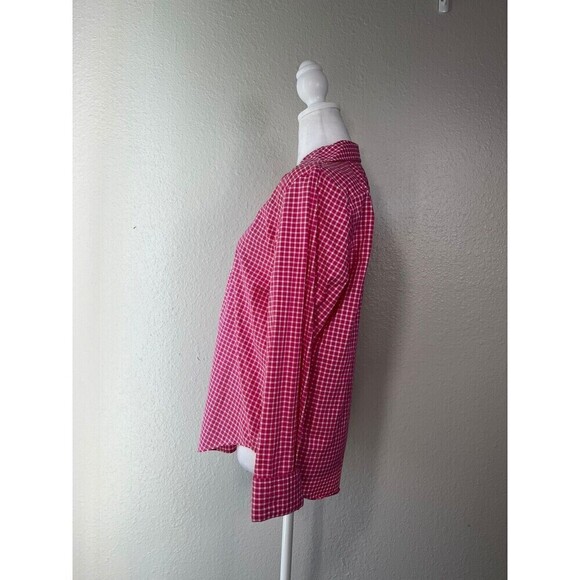 Ralph Lauren Pink Check Long Sleeve Button Up Shirt Medium - Picture 2 of 7